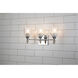 Fun Finial 3 Light 22 inch Polished Chrome Vanity Light Wall Light